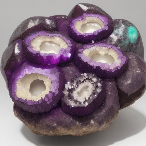 Colorful Crystal Geodes Display