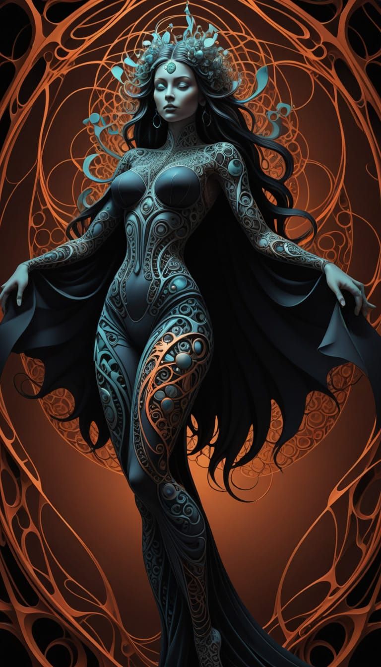 Fractal Geometry in Neon Hues