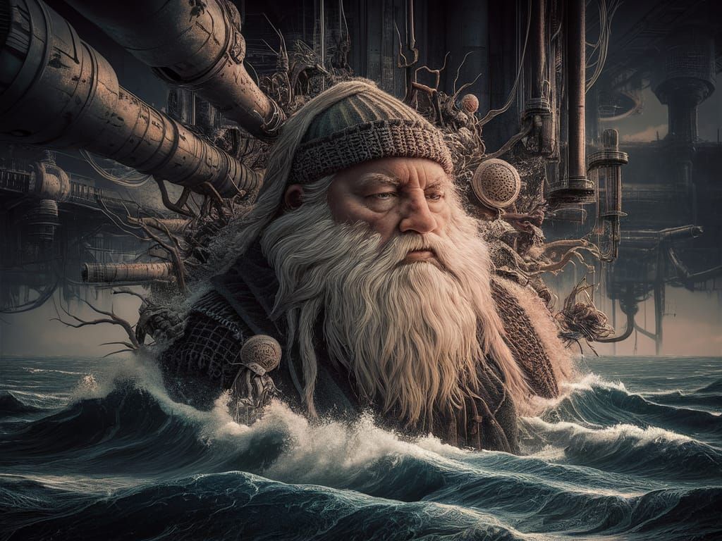 Nordic Dwarfish Fusion in Industrial Gothic Style