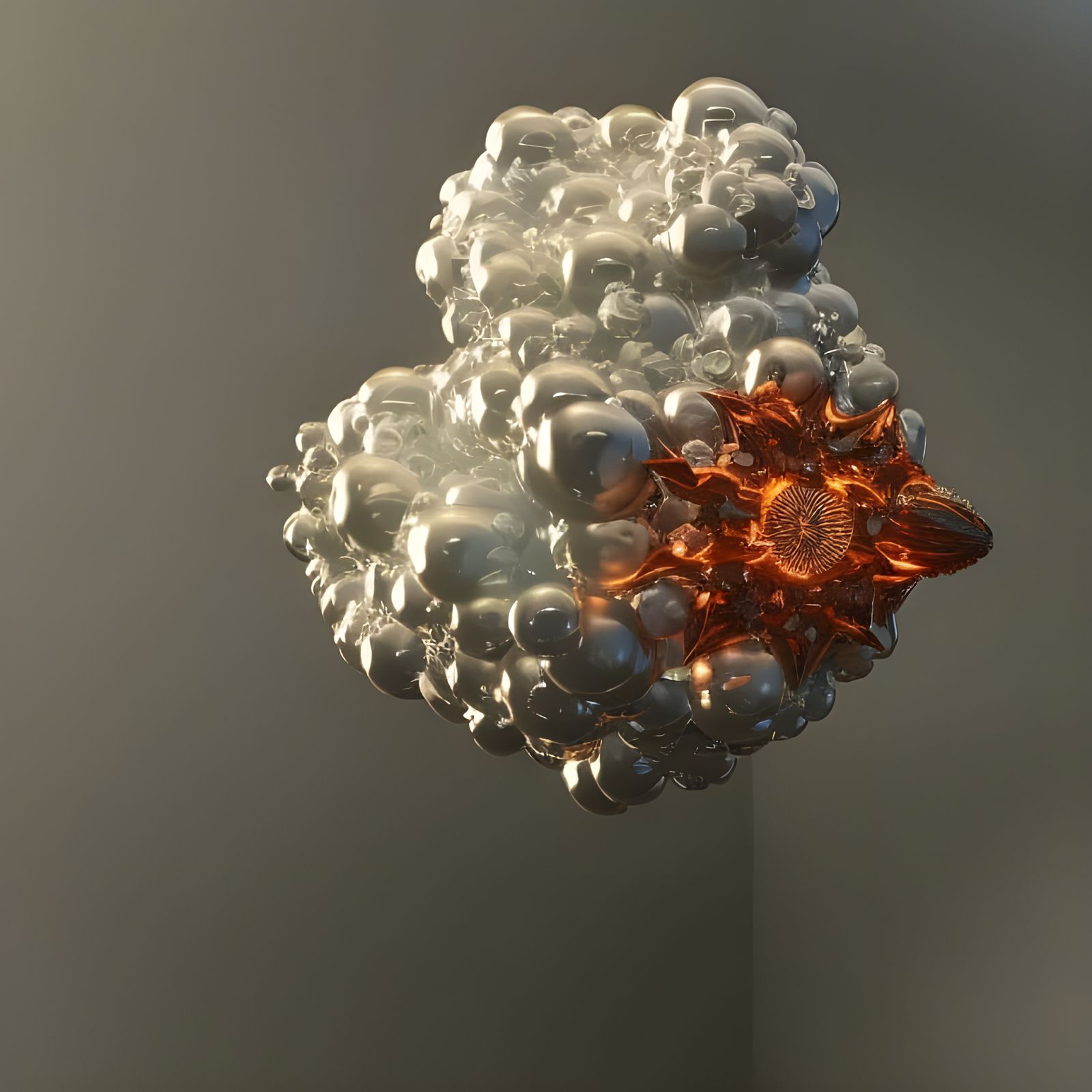 Ethereal Mandelbulb Junctions in Dreamy Soft Light