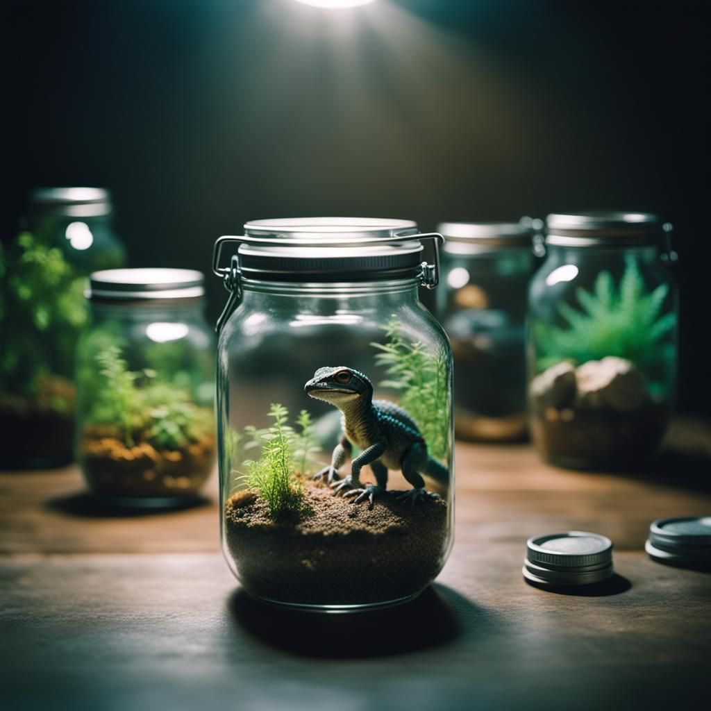 Things in Jars: Cinematic Film Still