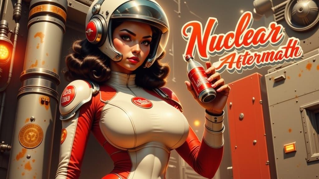 Vintage-Futuristic Space Goddess Radiates Confidence in Retr...