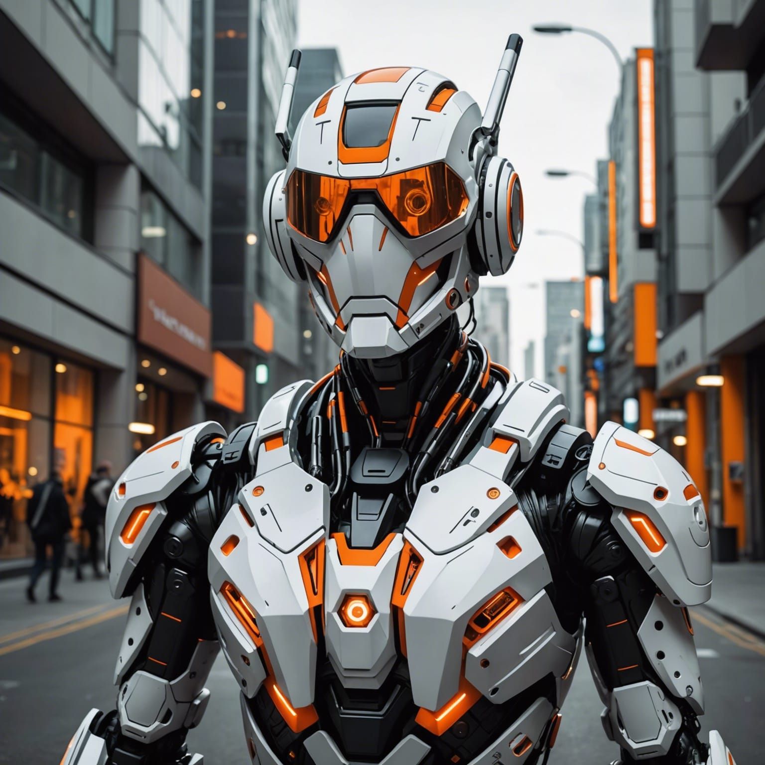 Detailed Cyberpunk Street View in UHD