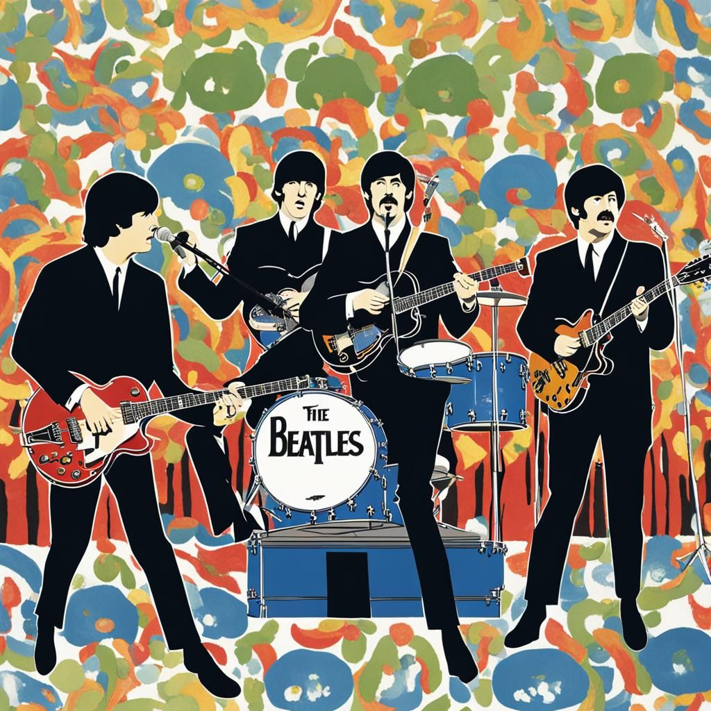 The Beatles Performing in Concert