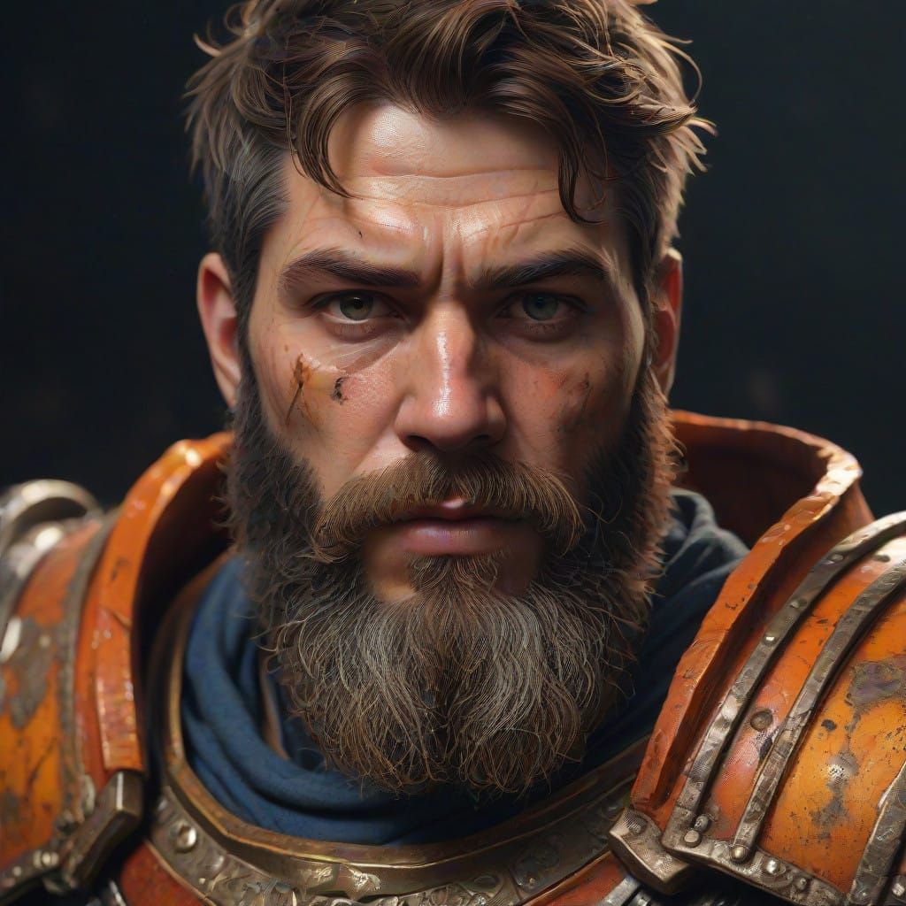 Gritty Warrior in Triadic Hues