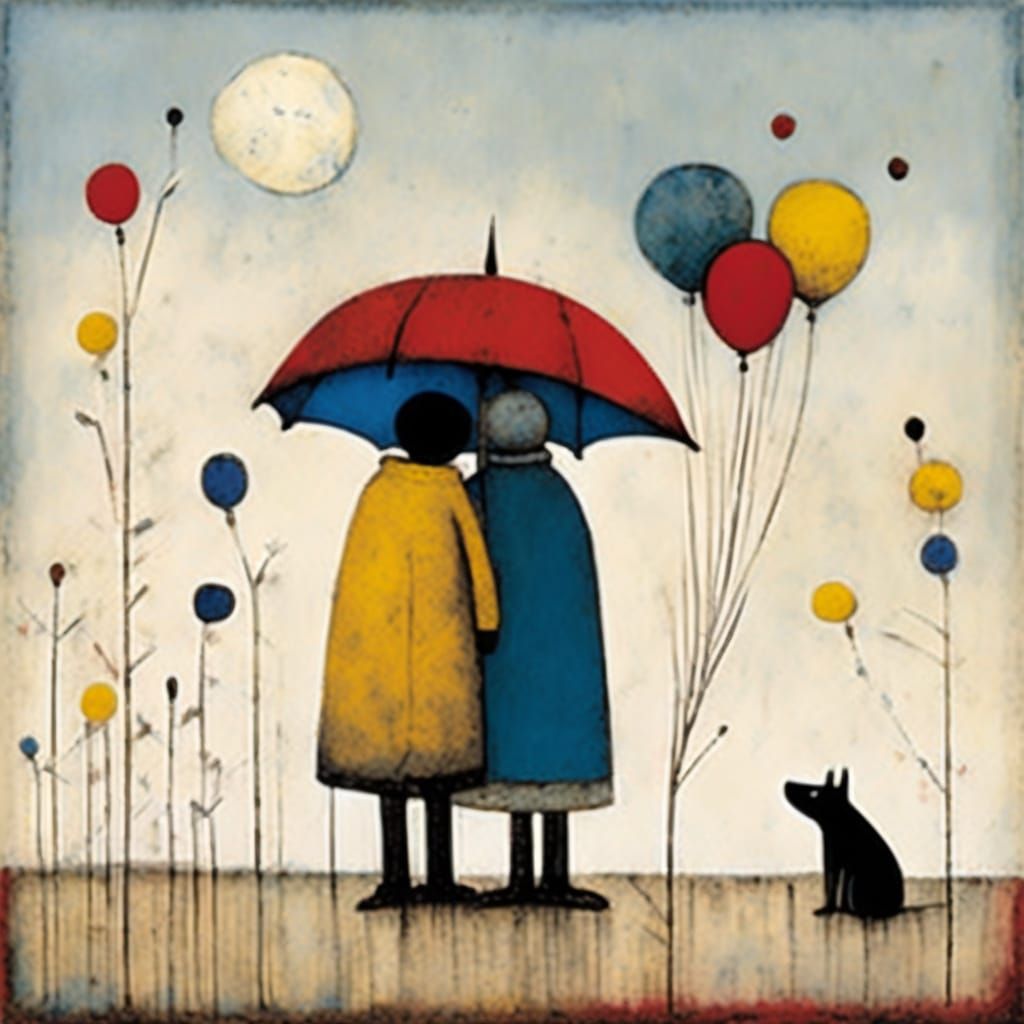 A Stormy Seascape in Vibrant Colors