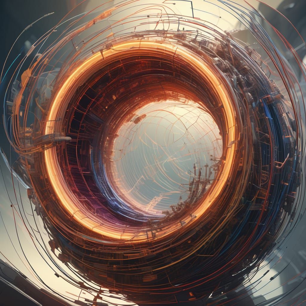 Wire Frame Plasma Torus Explosion in Event Horizon