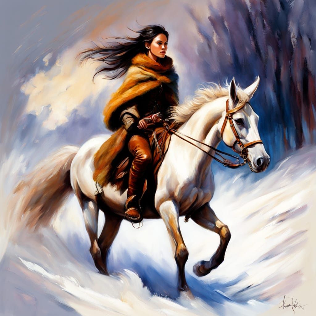 Ride through the snow