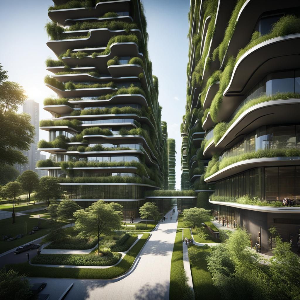 Vertical Forest Metropolis: A Green City Concept