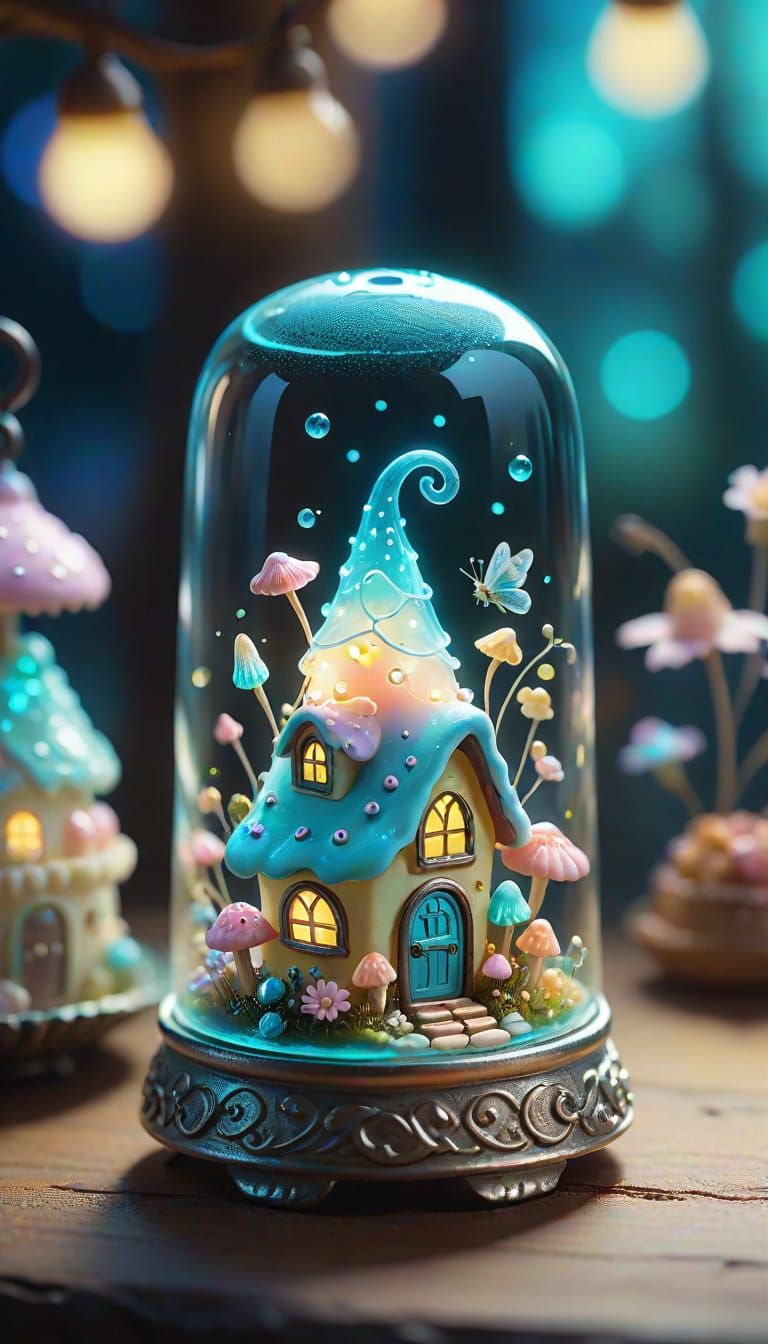 Fairy Bakery in Glass Thimble, Studio Ghibli Style