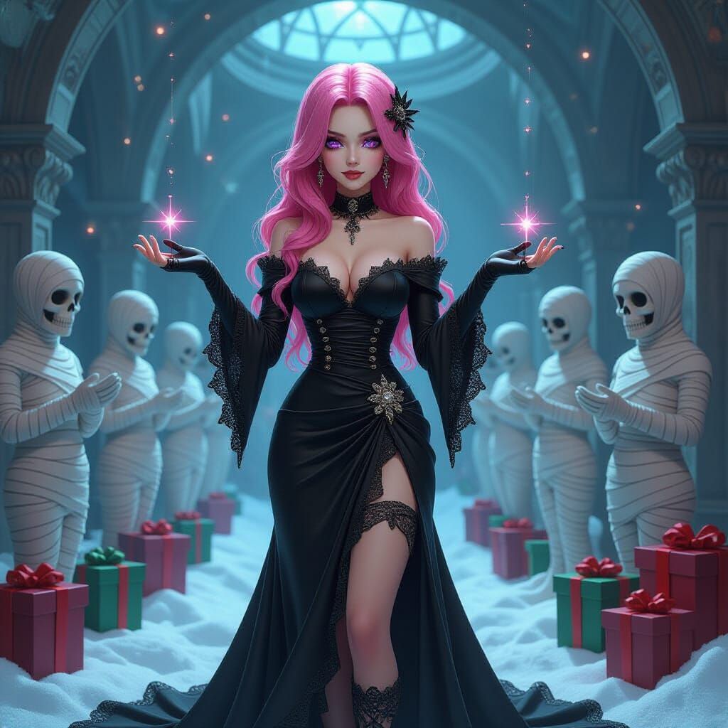 Reaper Celebrates Spooky Christmas With Mummies in Crypt