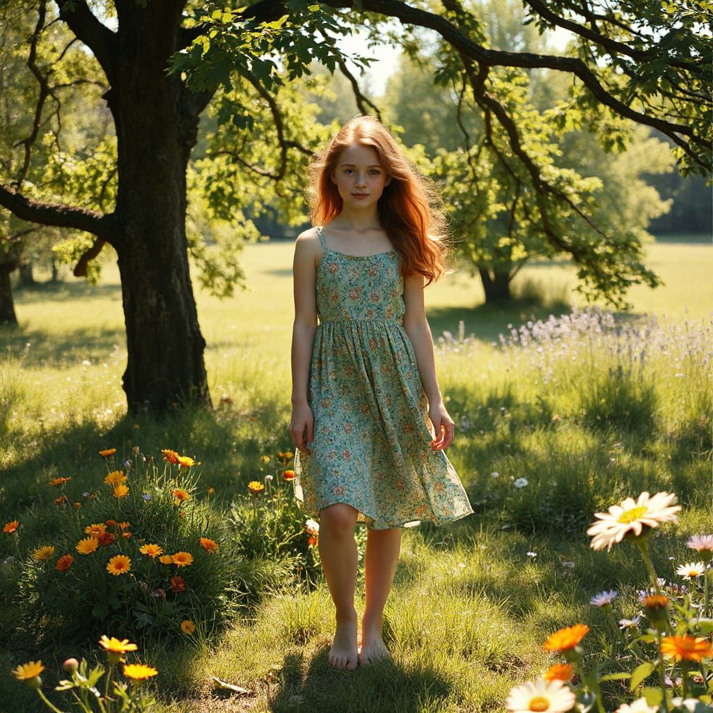 AI Beauty - Meadow Floral Sundress