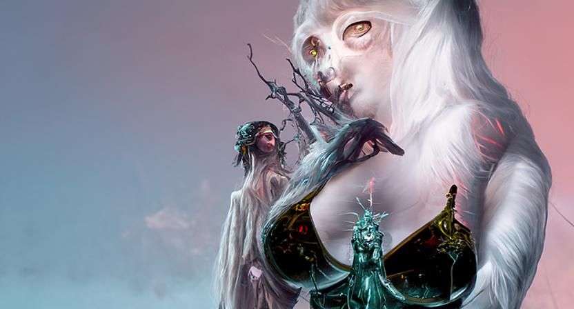 Goddess of Spring: Pagan Worship in Dark Fantasy Style