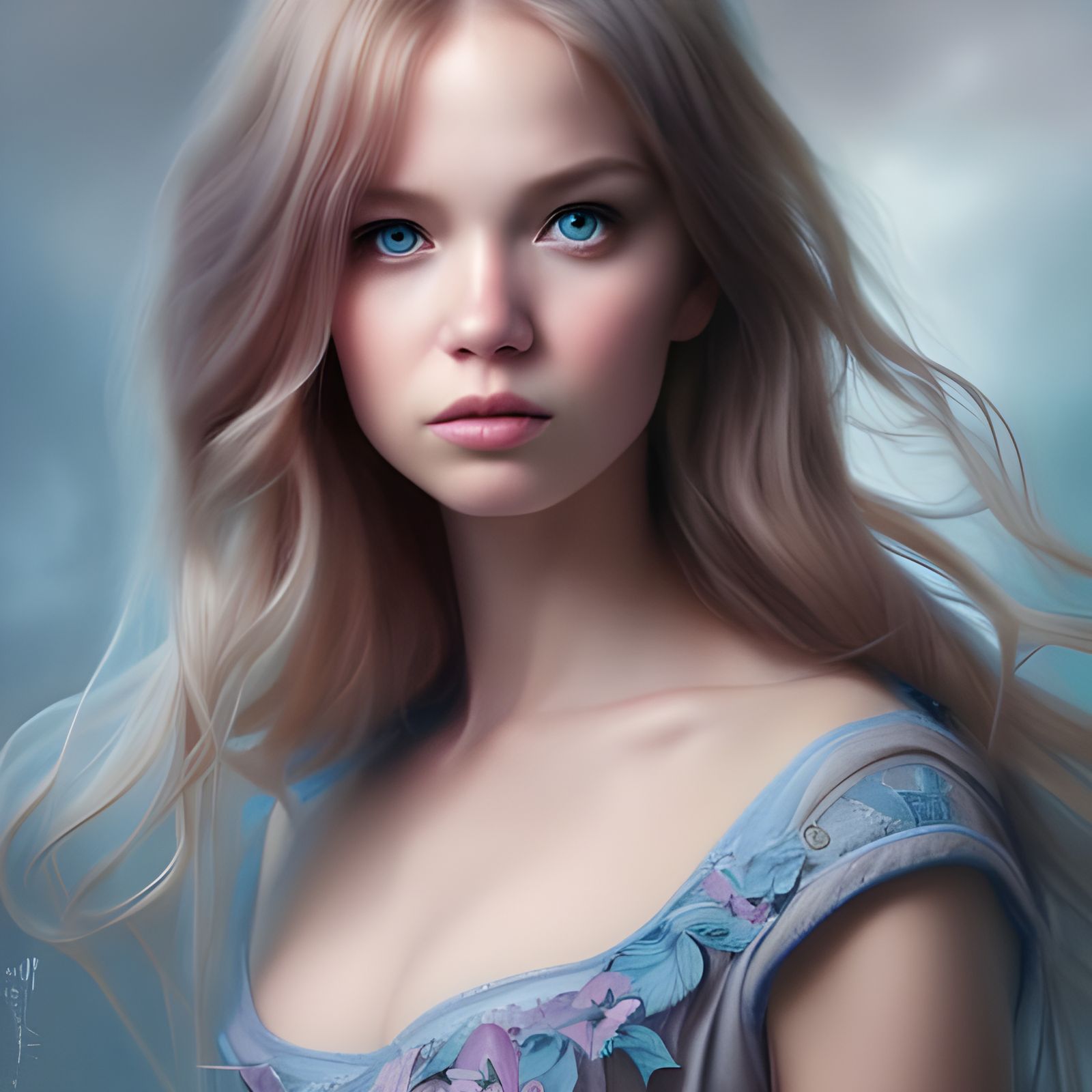 Hyperrealistic Portrait of a Gorgeous Princess