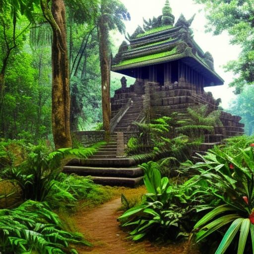 Mysterious Jungle Temple Ruins