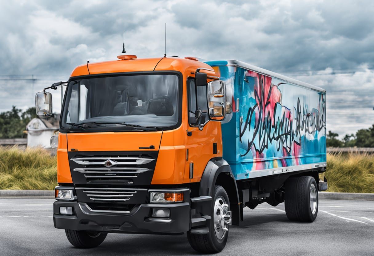 Airbrushed Retro Truck Featuring Rock Legends