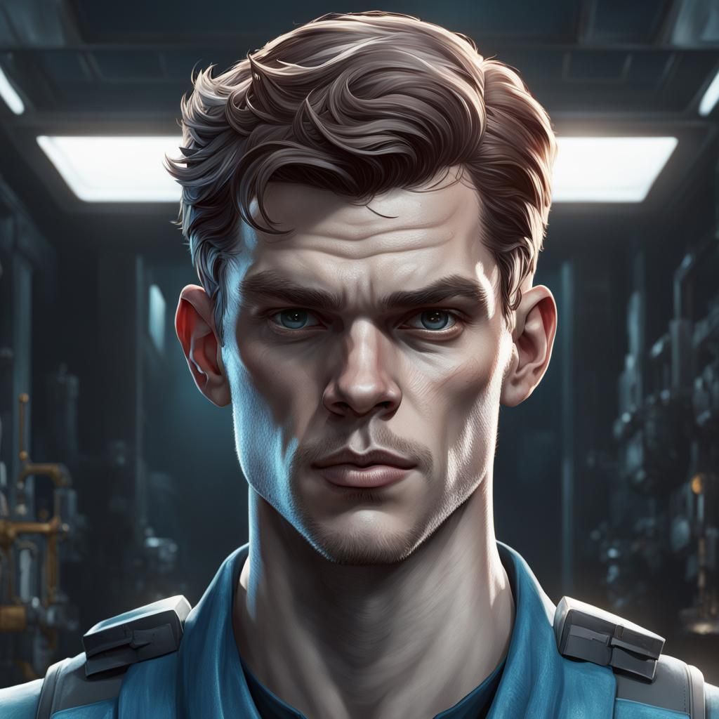 Rudy Jones Portrait: STARLabs Janitor Concept Art