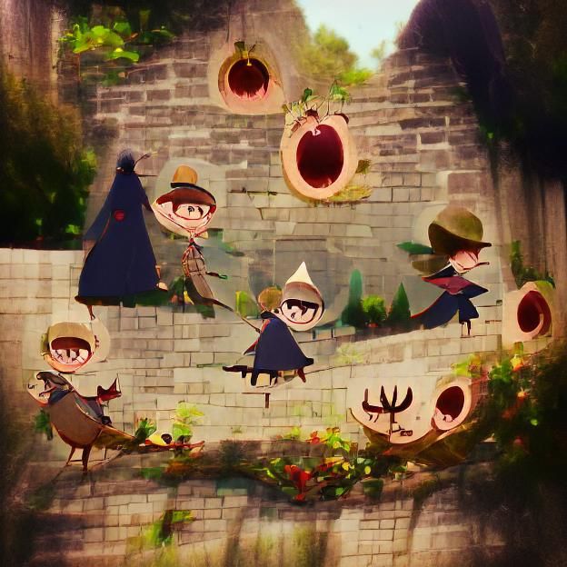 Over the Garden Wall Inspired Landscape