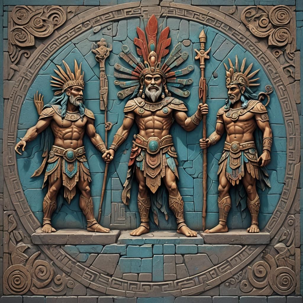 Gods Plot World Domination in Chalk Art