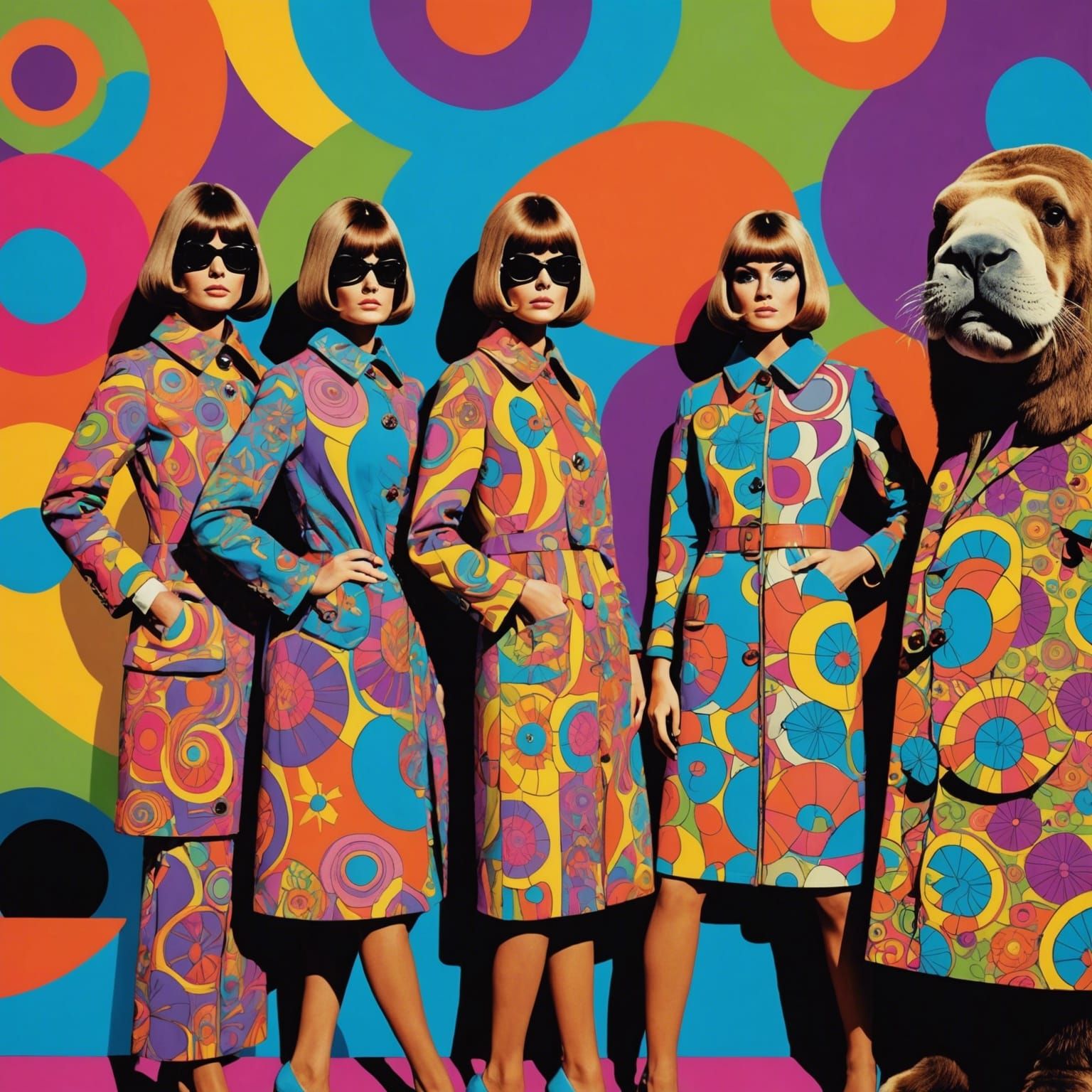 Psychedelic Pop Art: 1960s Models and Walrus