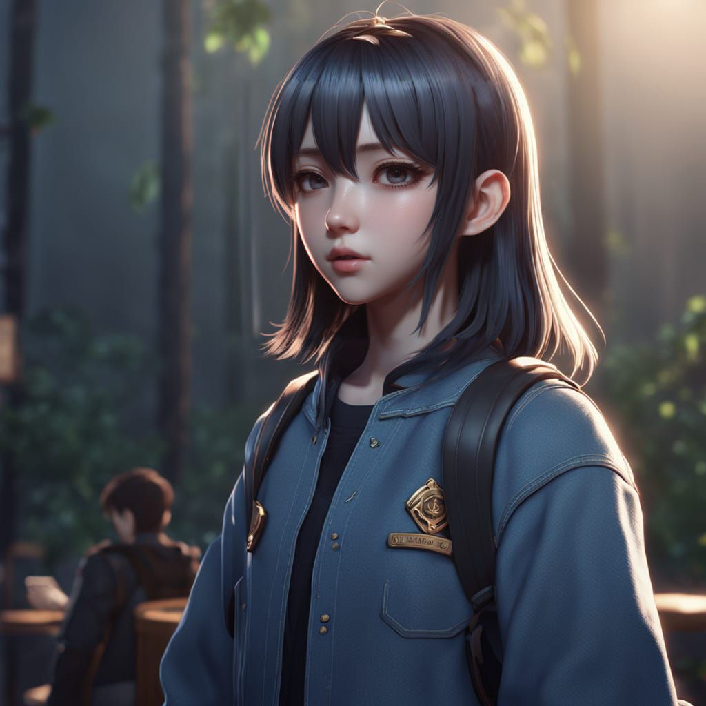 Soulful Anime Character Seeks True Love in a Fantastical Wor...