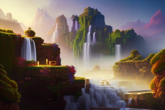 Minecraft Steve Poolside Peril in 3D Pixel Art