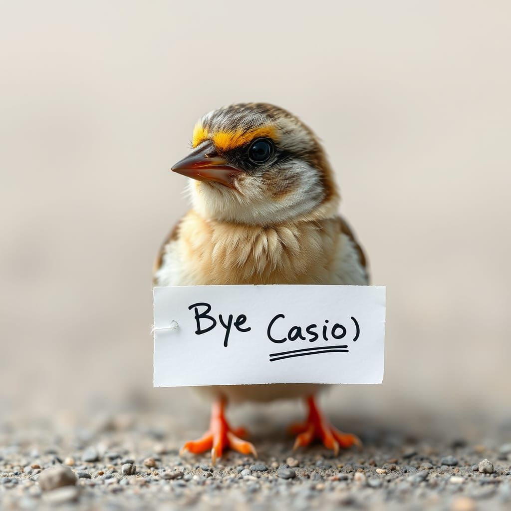 Baby Sparrow Delivers Farewell Letter
