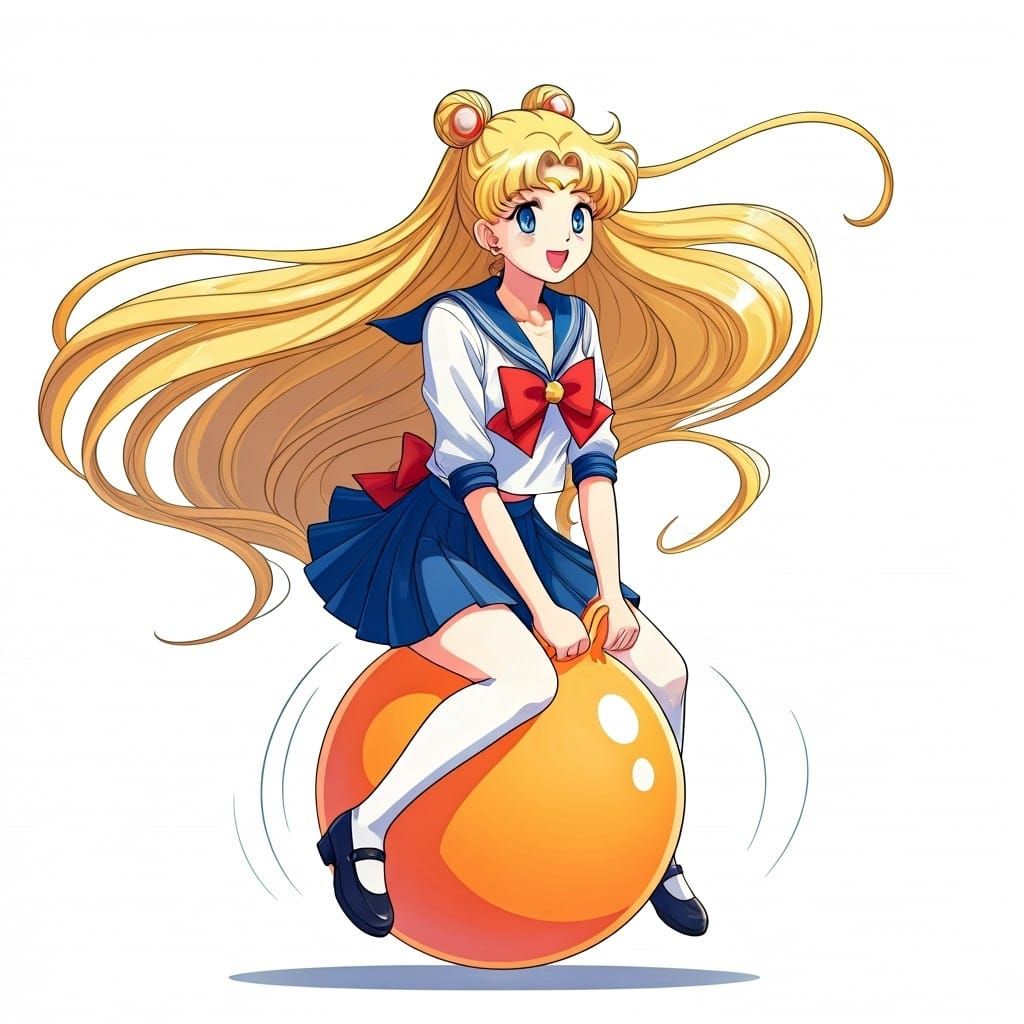 Sailor Moon Idol in Vibrant Manga Style