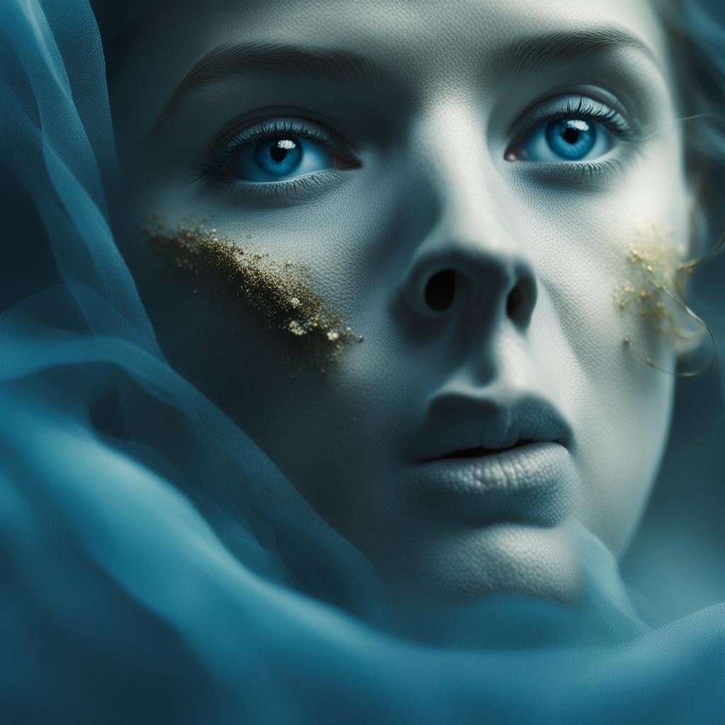 Eerie Woman in Dreamlike Surrealism