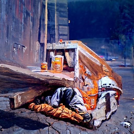 Concrete Dream: Oil Painting in Gurney Style