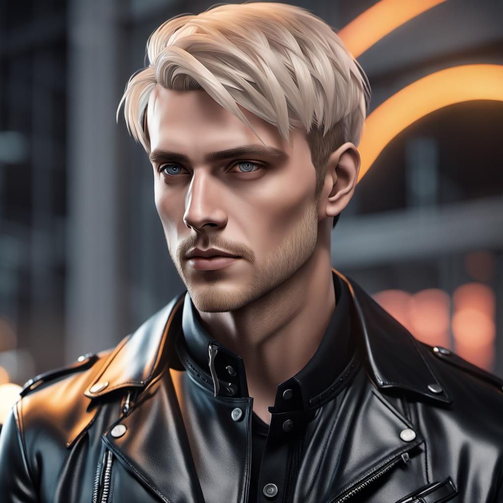 Young Couple's Passionate Embrace in Fantasy Setting