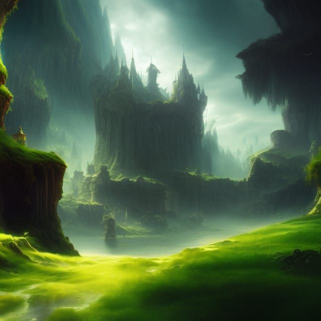 Fantastical Kingdom Concept Art in Deep Color