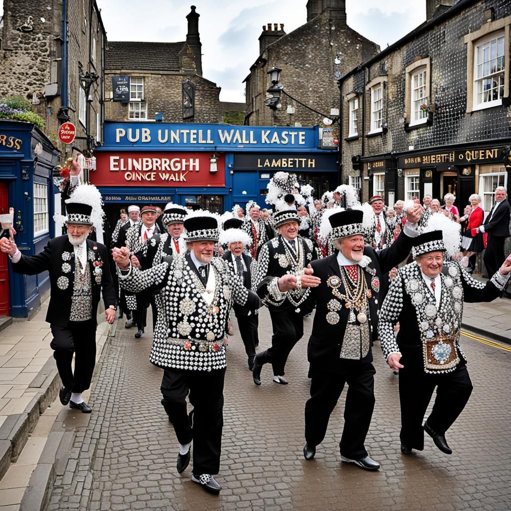 Pearly Kings and Queens Lambeth Walk Dance