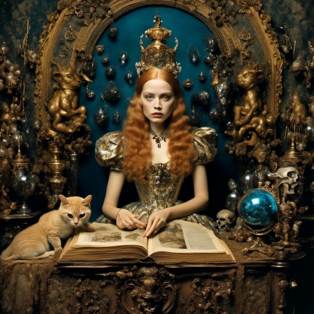 Gothic Alice in Wonderland: Renaissance Painting Style
