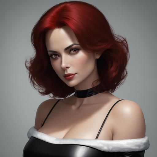 Glamorous Portrait in Hyperdetailed Digital Art Style