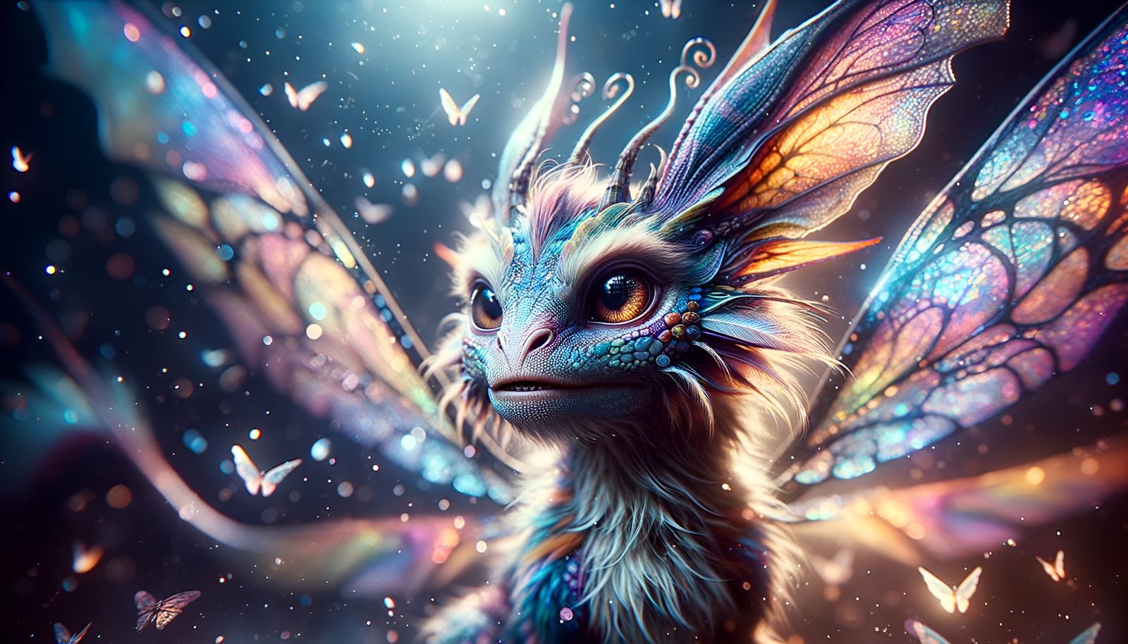 Enchanting Faerie Dragon in Fantasy Film Still