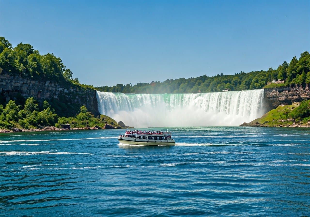 Waterfall Wonderland in Vibrant Colors