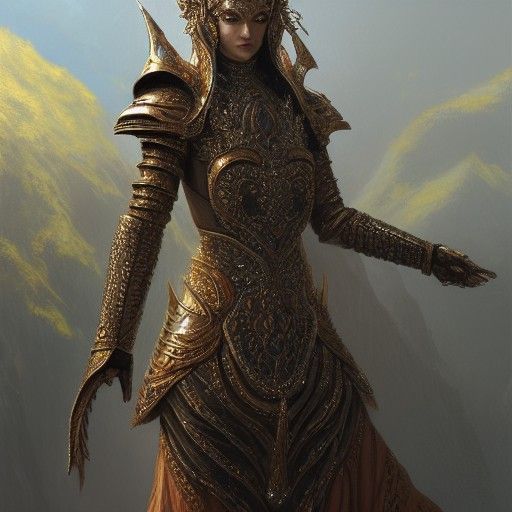 Armored Llama: Detailed Digital Painting