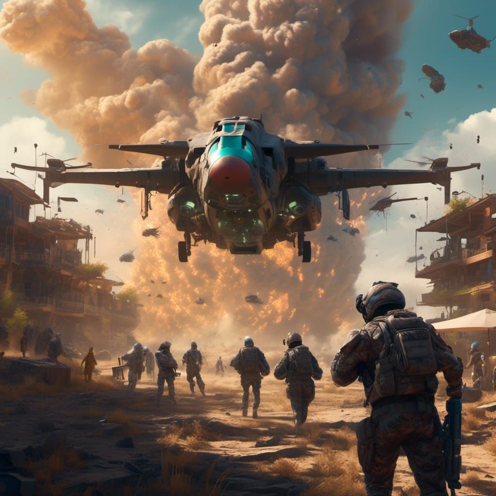 Hyperrealistic Dropship Landing in Warzone