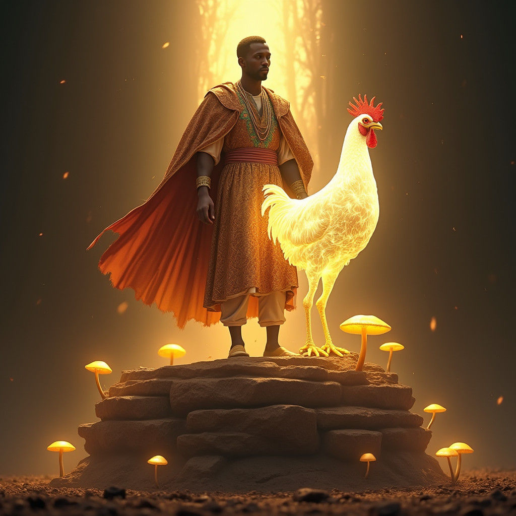 Regal Nigerian Prince and Ghost Chicken Encounter