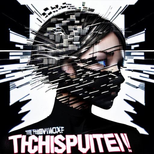 Glitch effects to depict the disruption caused by the unfilt...