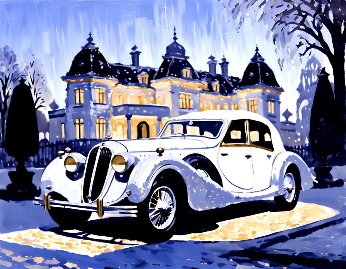 1937 Frazer Nash BMW 328 in Art Deco Style
