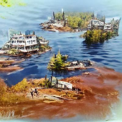 Fallout Inspired Lakeside Vista