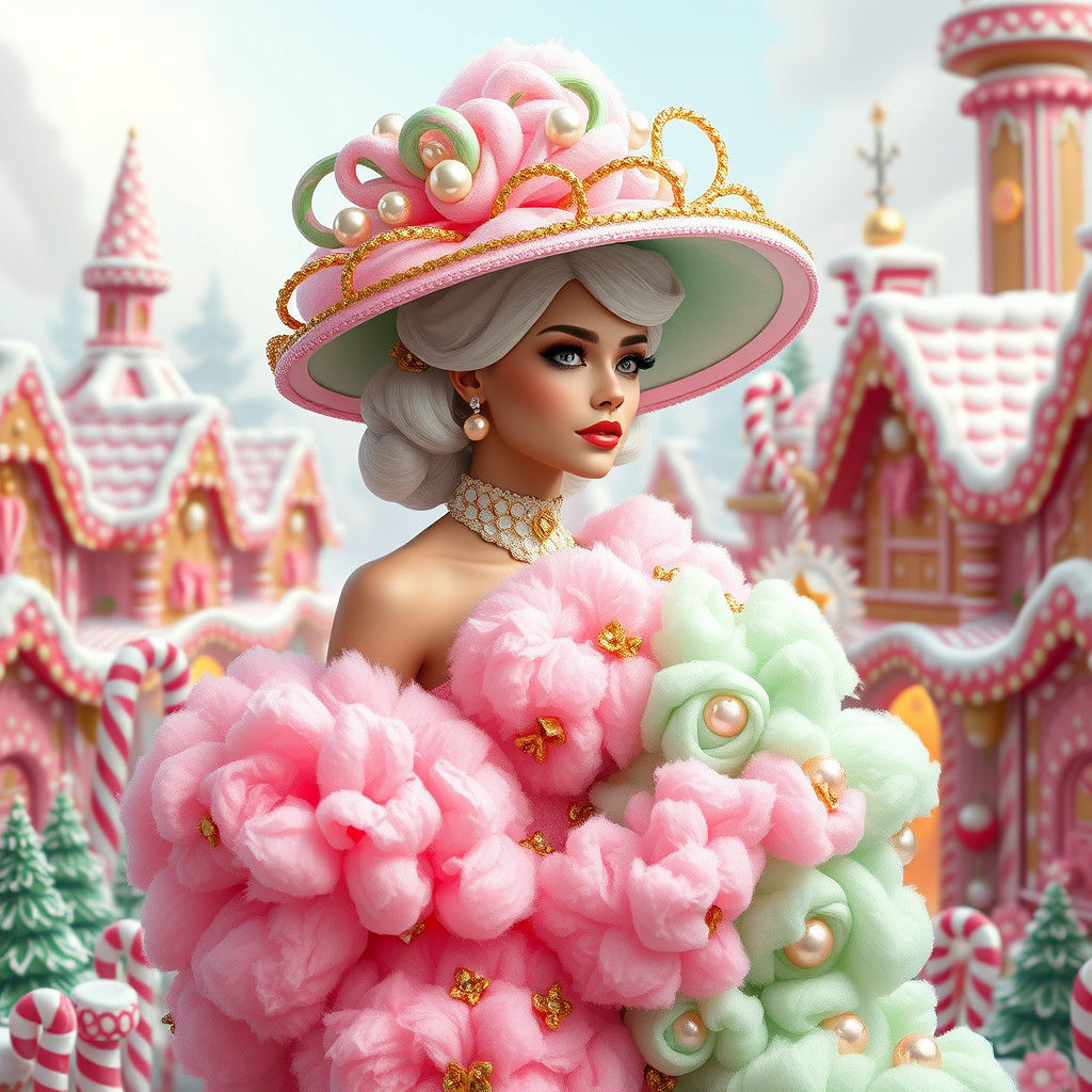 Cotton Candy Couture in Gingerbread Village