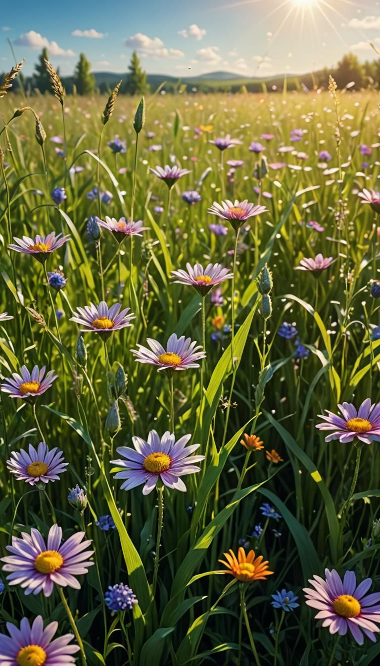 Ethereal Close-Up of a Magical Summer Flower