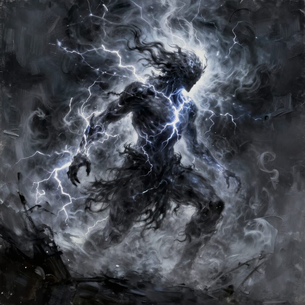 Elemental Tempest Spirit of Chaos, Painted Style