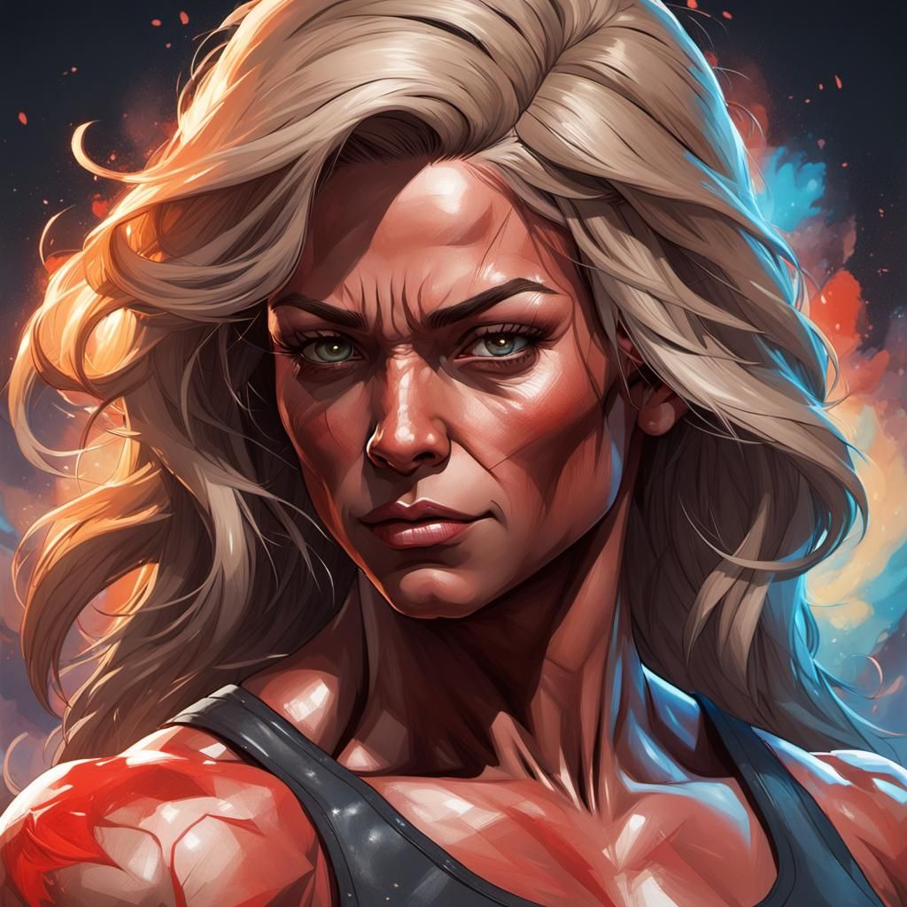 Detailed Portrait of a Canadian Bodybuilder