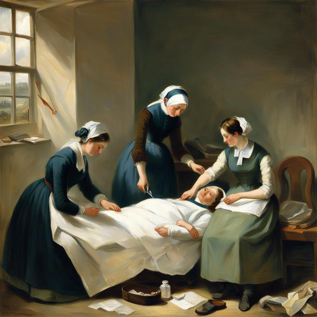 Nightingale Bandaging Soldier: Inspired Art Styles