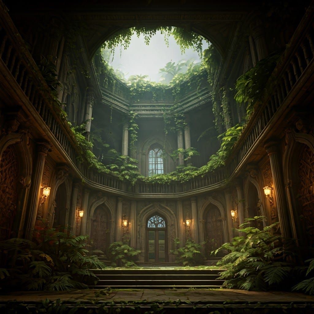 Enchanted Forest Thrives Inside Mystical Mansion