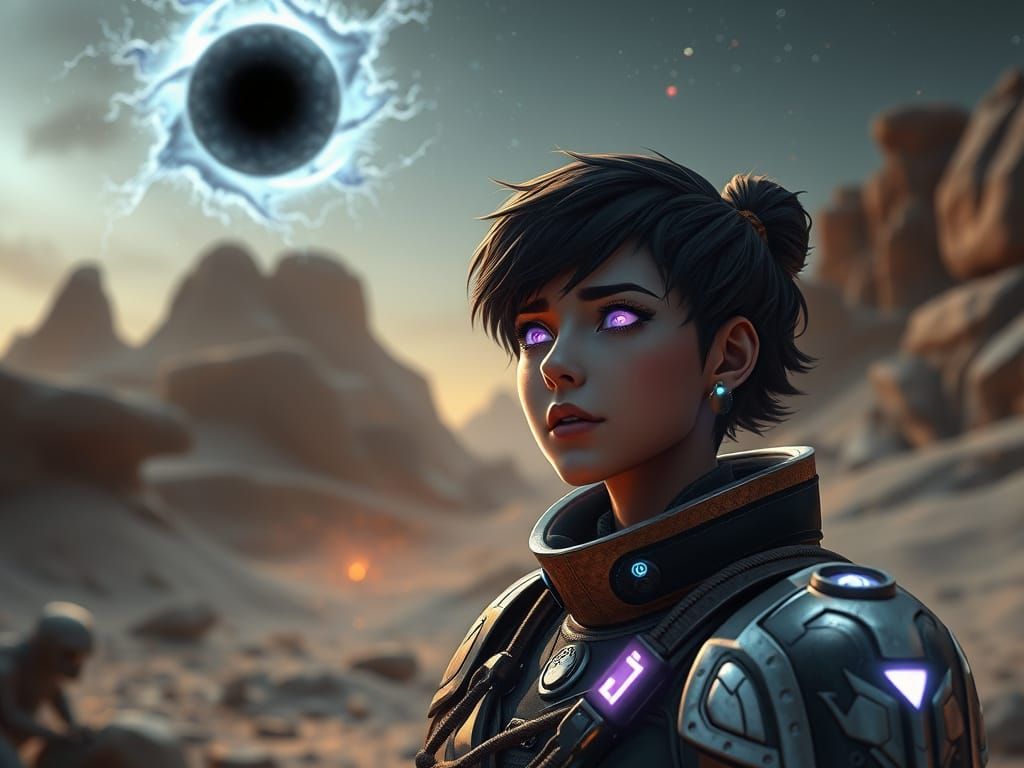 Empath Realization in Dystopian Sci-Fi Art